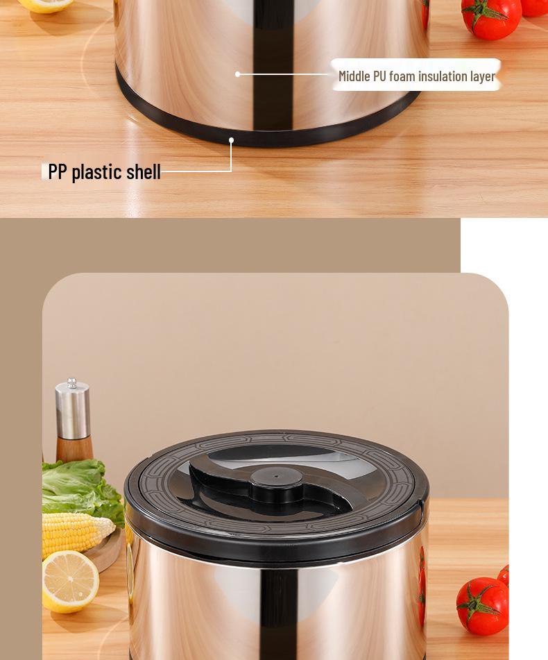 Kuangcai 3-Piece Insulated Lunch Box Set - Large Capacity Portable Thermos for Food
