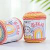 100g Snowball Cake Ball Yarn,Rainbow Cotton 5-strand Milk Cotton,DIY Hand Woven Scarf Bag Blanket Crochet Thread,Fancy Wool Yarn