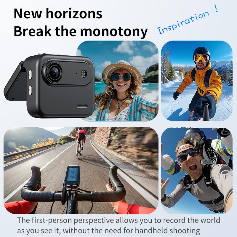 Y360 Action Camera With Flip Screen 4K Ultra HD Recording VLOG-Ready Image Stabilization Wide-Angle Lens Cycling Camera