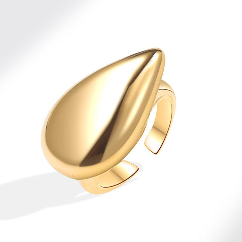 Fashion Personalized Index Finger Ring Niche Design Geometric Twist Open Ring Temperament Retro Couple Ring for Girlfriend Simple Geometric Ring