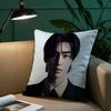 Kpop Style Singer P-Park Sunghoon Pillow Case Anti-Dustmite Pillowcase Invisible Zipper Silky Short Plush Sofa Cushion Cover