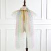Princess Cape, Colorful Princess Cloak Girls Glittering Princess Dress Up Cape