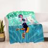 Futuristic Fashion Fusion Blanket Warmthful Decor Perfect for Office Chair Couch Livingroom for All Occasions Digital Print