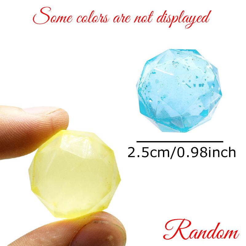 10-20PCS/Set Funny Bouncy Ball Creative Diamond Style Rubber Outdoor Chasing Game Prop Elastic Juggling Jumping Ball Rewards ZYF