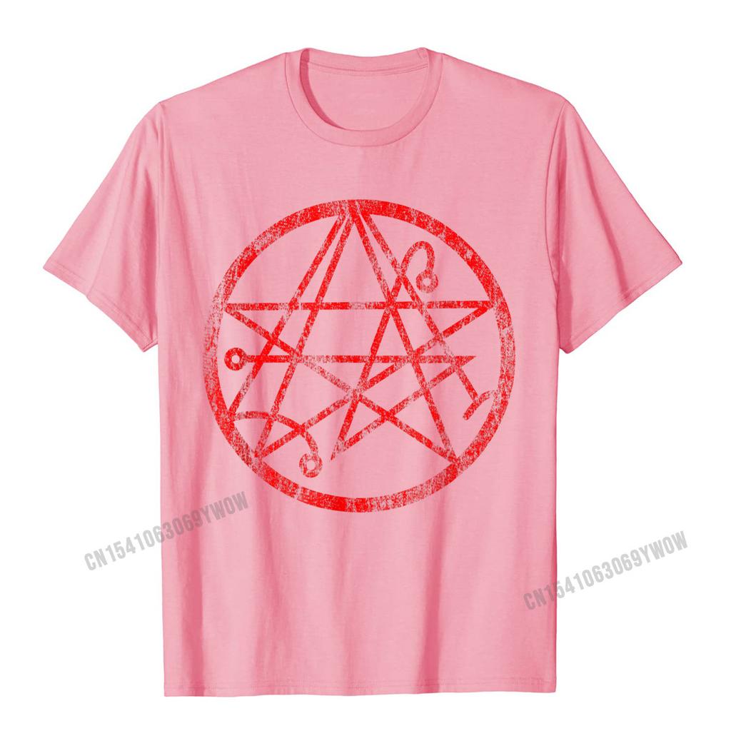 Necronomicon Symbol Shirt Demonic Gothic Horror TShirt Camisas Unisex T Shirt Popular Birthday Cotton Unisexs Tees Casual