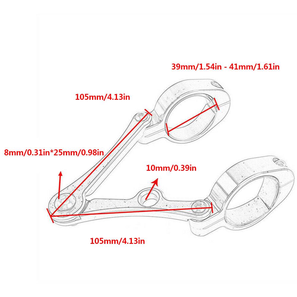 Universal 39-41mm Motorcycle Headlight Bracket Mount Clamp Fork Tube Holder New