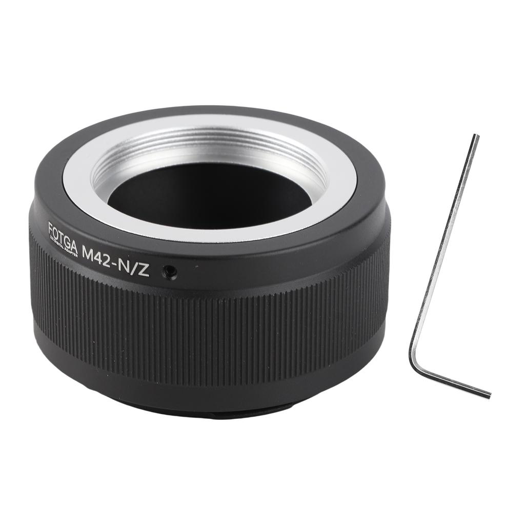 Manual Lens Mount Adapter Ring Aluminum Alloy for M42 Mount Lens to Nikon Z5 Z6 Z7 Z50 Z Mount Mirrorless Camera