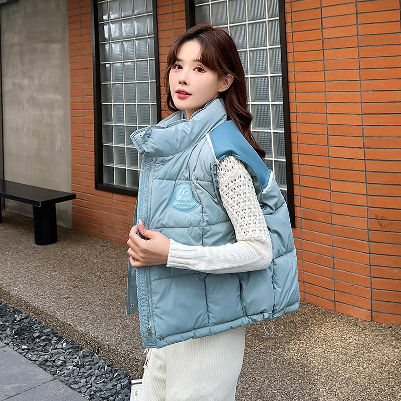 Женская осенне-зимняя однотонная утолщенная верхняя одежда с хлопковой подкладкой — фото 7