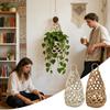 Neuer handgefertigter Boho Tropfen Wandkorb für Obst Gemüse Blumentopf Innen Außen Dekor Langlebig Zwiebeln Hängekörbe