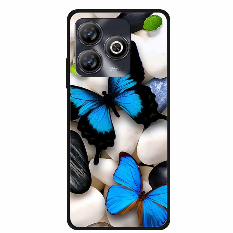Phone Case For ZTE Blade A75 4G Back Cover Case Shockproof Black Silicone Soft Funda For ZTE Blade A75 4G Case A 75 6.6" Coque