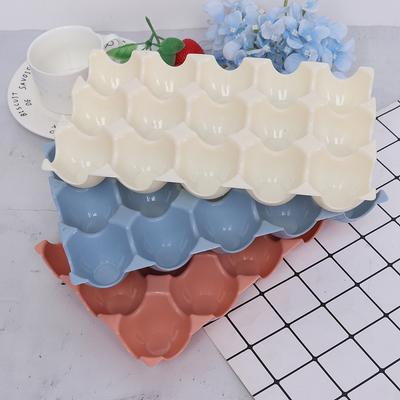 Caixa de armazenamento de ovos de 15 grades, geladeira, caixa de ovos à prova de quebra, bandeja de ovos