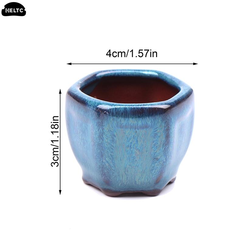 Mini vasi per piante, vaso per fiori con fori, giardino, stile cinese, bonsai, vaso per fiori, sabbia viola, artigianato, vaso per piante, decorazione per la casa