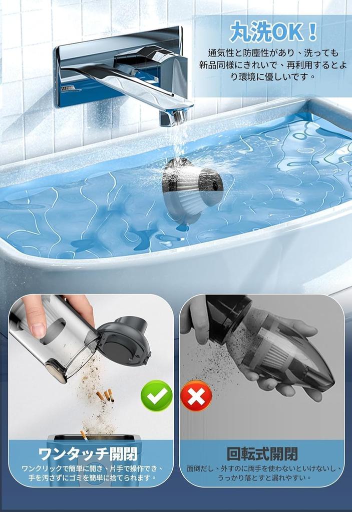 DAYUIRA Handheld Vacuum Cleaner Powerful Car Vacuum 5 4000mAh USB for Keyboard Furniture Car Interior Home Commercial Includes Japanese Instruction