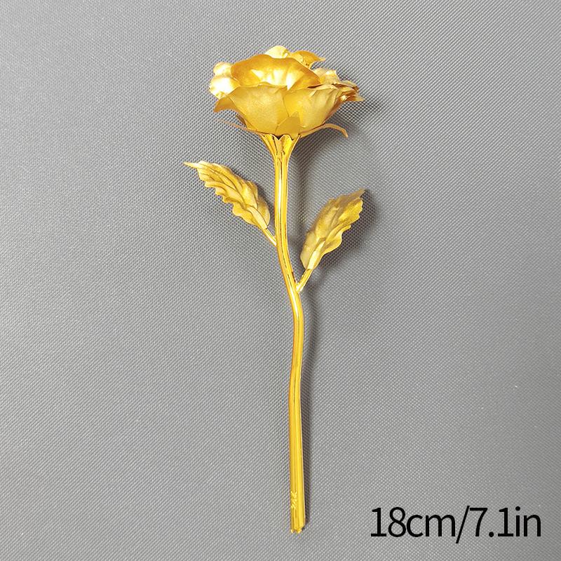 Eternal Rose Flowers Colorful Luminous Rose Artificial Flowers Gold Foil Simulation Flower Mother's Day Gifts Valentines Decor