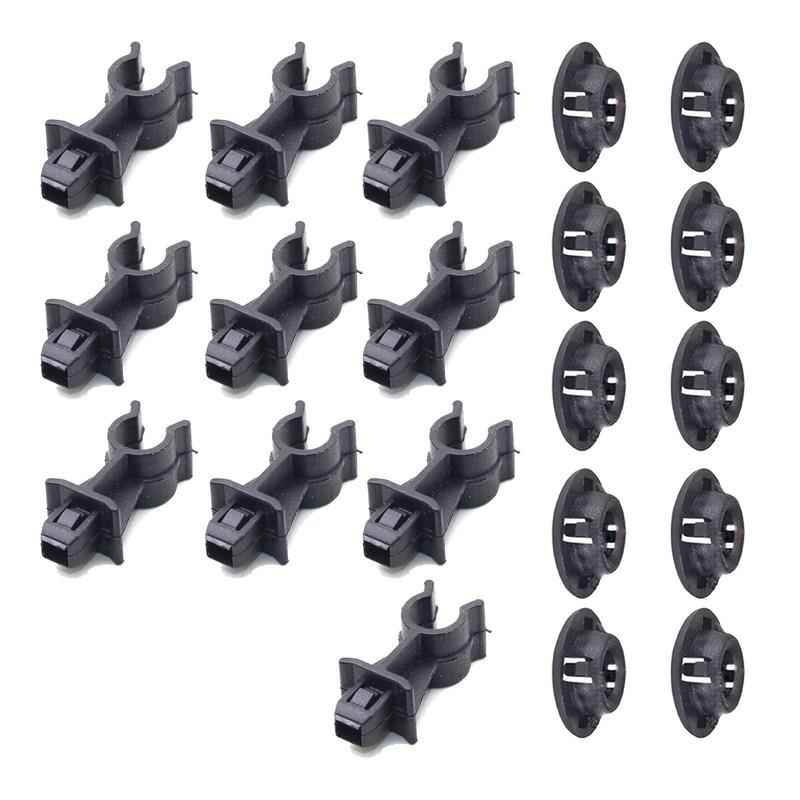 10 Set Retainer For Nissan Qashqai Dualis J10 Navara D40 Pathfinder R51 Bonnet Hood Support Prod Rod Clamp Clip Holder
