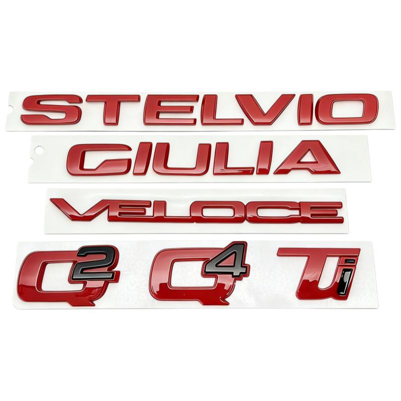 Alfa Romeo Giulia Stelvio Veloce TI Q4 Q2 Rear Badge