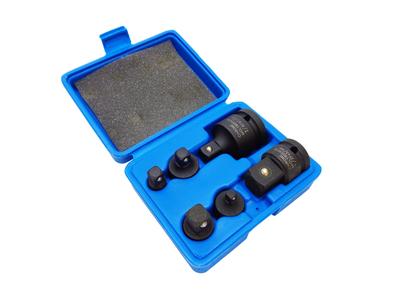 Conjunto adaptador de conversão de soquete de chave de impacto 1/4 (6,3 mm) 3/8 (9,5 mm) 1/2 (12,7 mm) 3/4 (19 mm)