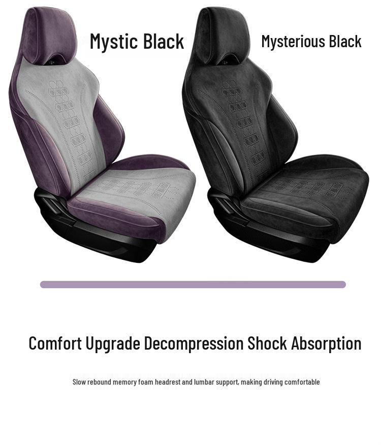 Suede Seat Covers for 2023-2025 BYD Song PLUS Hybrid, Full Coverage Cushions