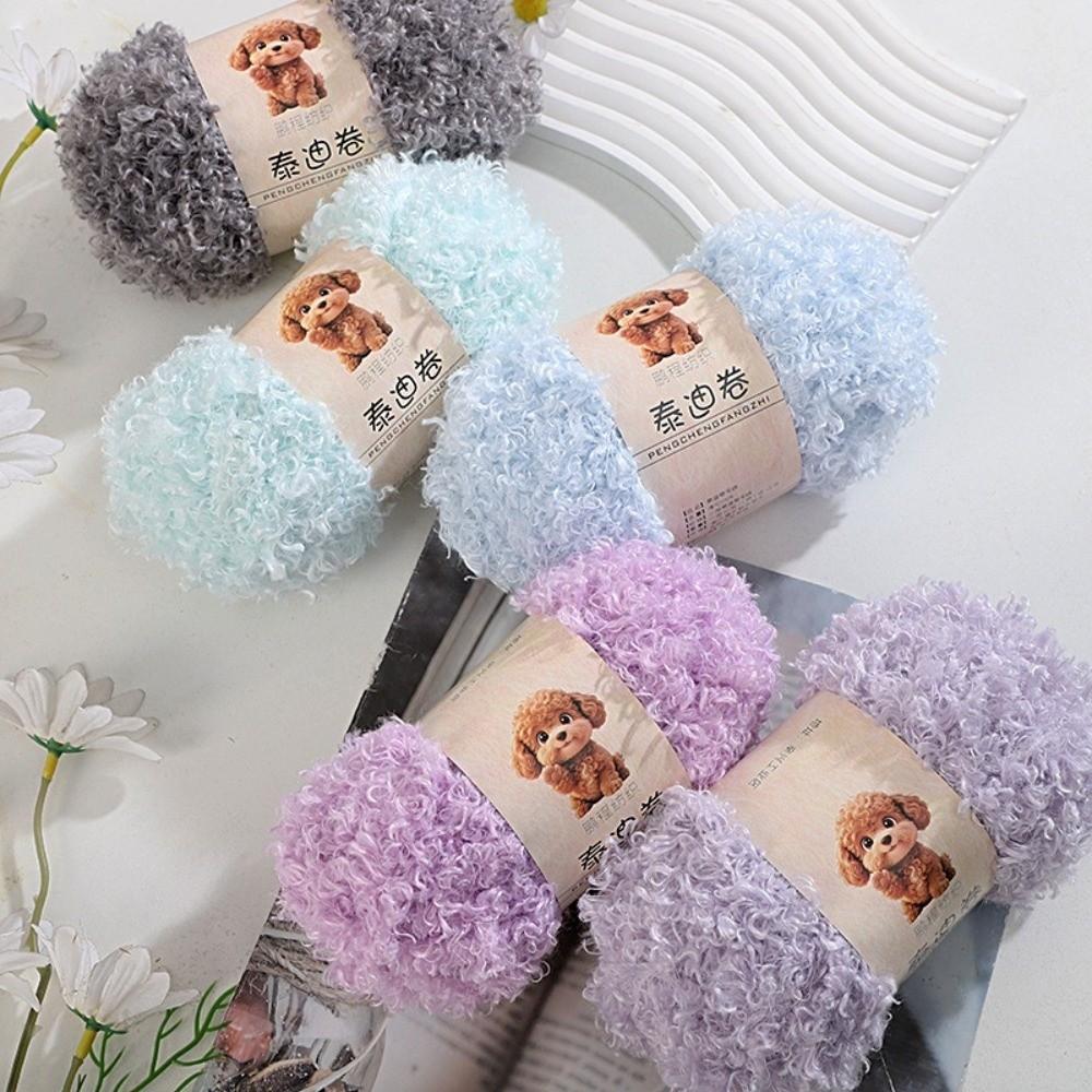 50g/Roll Fluffy Thread Loop Wool Chenille Yarn New Knitting Yarn  Crochet Plush Toy