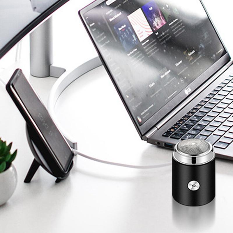 Elektrisk Mini Barbermaskin Reisebarbermaskin Lommestørrelse Bærbar Elektrisk Barberhøvel For Menn