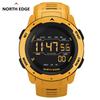 Men's Dual Time Digital Sports Watch with Pedometer