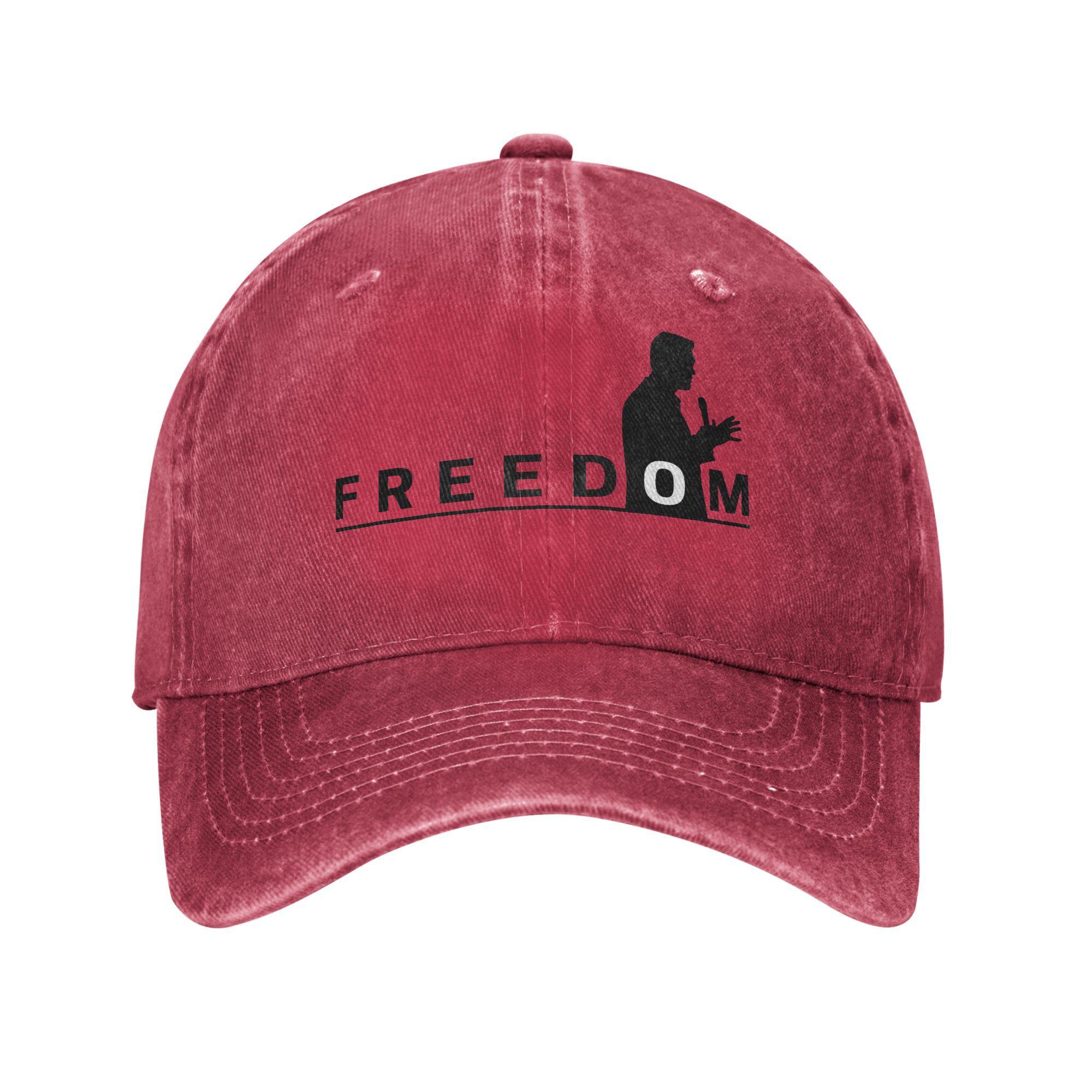 

Бейсболка Freedom Washed Мода Чарли Кирка Солнечная Тракерская Шляпа Лето Женщины Мужчины Уличный Спорт Снэпбек One Size