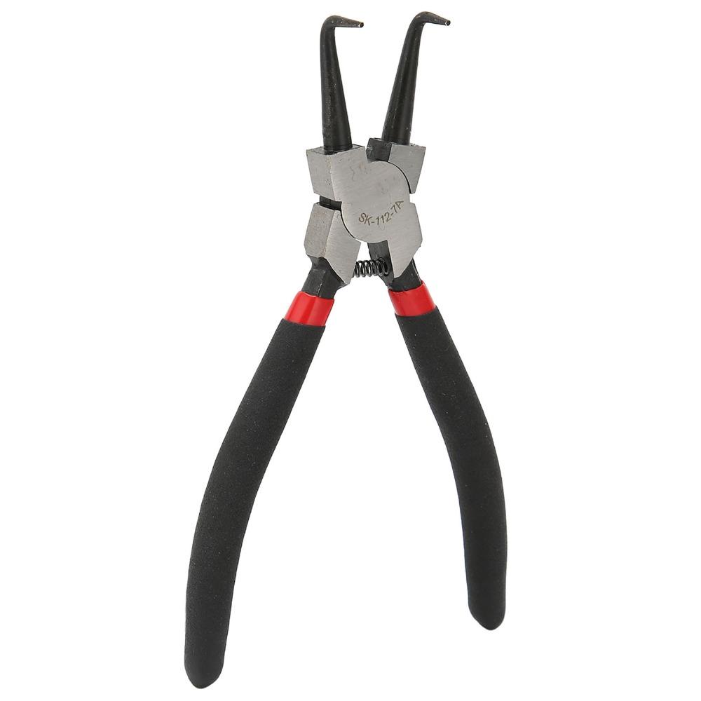 Carbon Steel Internal Snap Ring Pliers Immersion Handle Circlip Pliers Bent Nose Pliers DIY