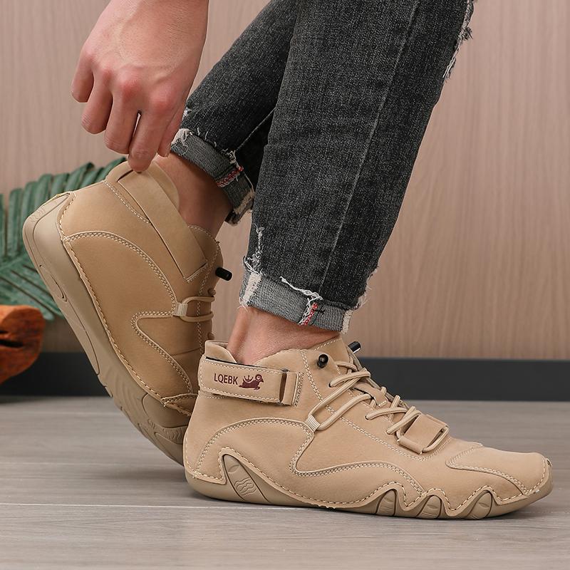 Men's Retro Design sneakers New Outdoor Soft Soled Casual Shoes Breathable Summer Flat Boots Comfortable