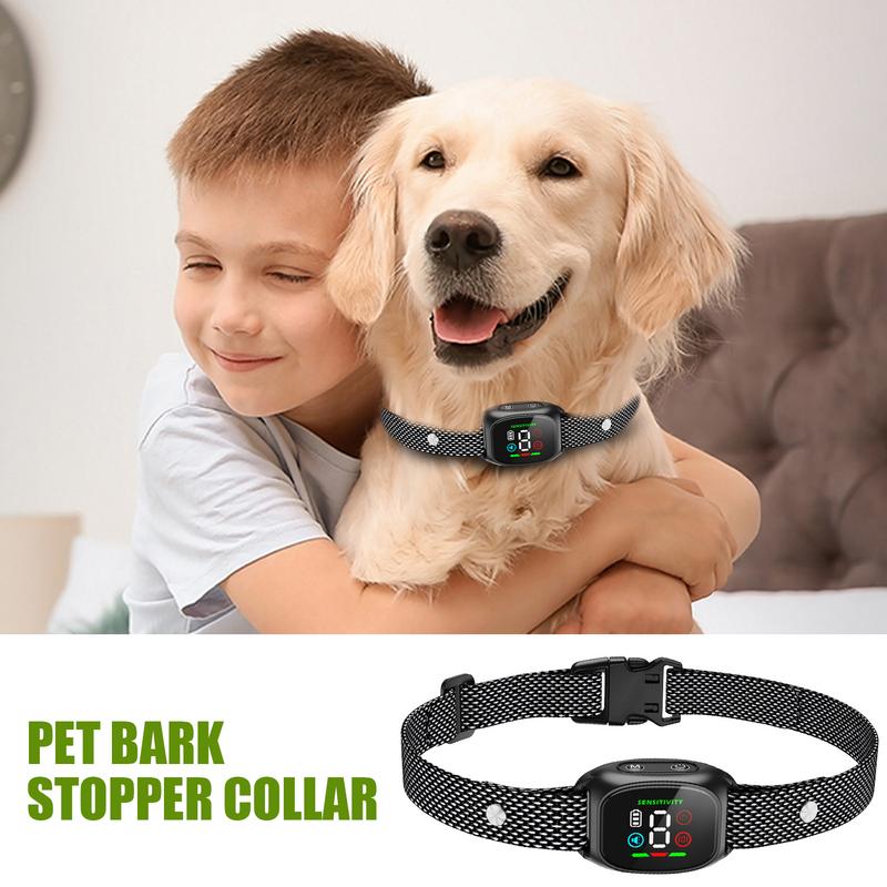 Dog Bark Collar Dog Bark Collar for Large Medium doggy Waterproof Training Device with Beep Vibration Pet Supplies for small