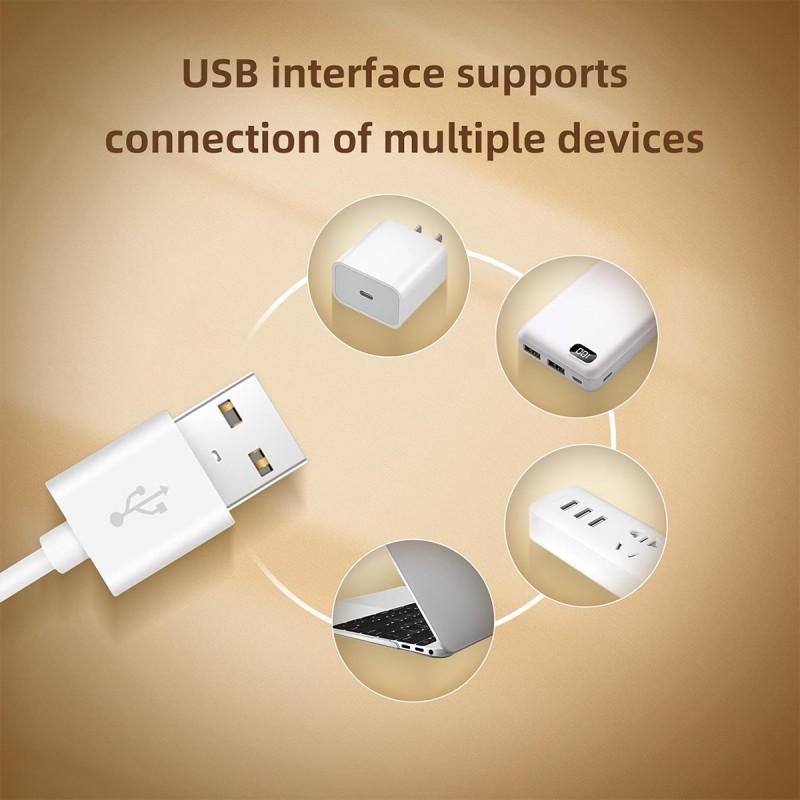 20/30/40/50 Spina USB Illuminazione LED Dimmerabile 3 Colori Cambiabili Luce Notturna LED Cucina Camera da Letto Illuminazione Con Striscia Magnetica Per Camera da Letto Cucina Luce