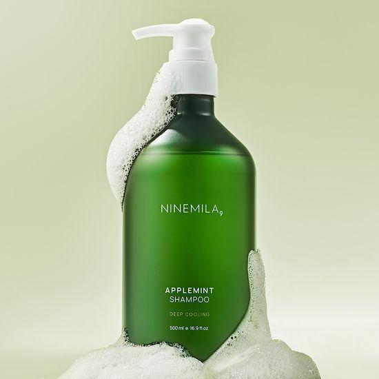NINEMILA Apple Mint Anti-Hair Loss Shampoo for Oily Scalp 500ml