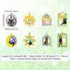 UR URLIFEHALL 40 Pcs 8 Styles Enamel Tarot Charms Colorful Tarot Card Charms Black White Cat Sun Moon Charms for Bracelet Necklace Earrings Jewelry