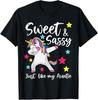 Sweet and Sassy Just Like My Auntie Matching Aunt Niece T-Shirt