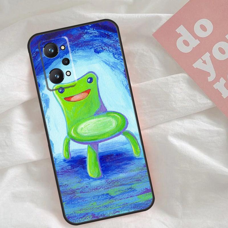 

Cute Froggy Chair Animal Case For Realme C75 C63 C61 C65 C67 C55 C51 C53 C35 C71 15 11 12 13 14 Pro Plus GT6 GT7 Pro Realme 15