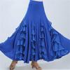 Woman Spanish Flamenco Dress Dance Gypsy Skirt Waltz Ballroom Classical Competition Practice Layered Big Swing Dancing Stage