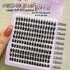 Exclusive Transparent Stem Fishtail Natural Single-Cluster False Eyelashes for Beginners