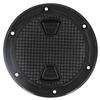 4in Boat Deck Plate ABS Round AntiUV Inspection Hatch Cover Marine Accessory Black