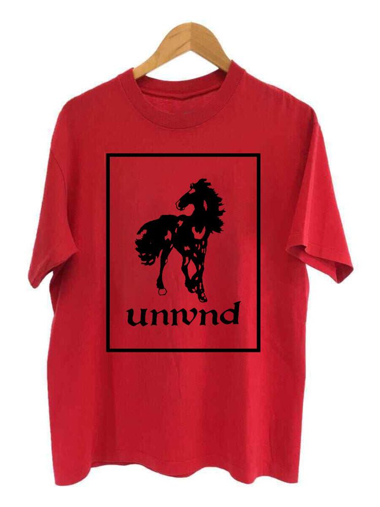 

Футболка с логотипом Unwound Japan Tour 2025 Красная Все размеры Подарок Фанатам AL790 Унисекс Футболка L
