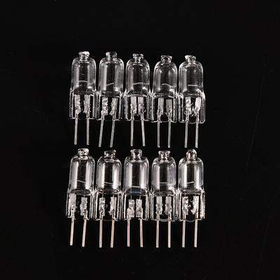10 Adet Süper Parlak G4 12V 20W Tungsten Halojen Ampul Lamba Aydınlatma Ampul Yeni