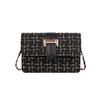 2024 New Korean Style Woven Plaid Mini Shoulder Bag Street Fashion Pu Crossbody Bag