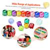 EXCEART 100 Colorful Mini Acrylic Dice for Play, Games, and Classrooms, Small Design with Storage Box