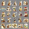 50 Cartoon Otter Stickers - Cute, Retro, Waterproof for DIY Journals & Storage Boxes
