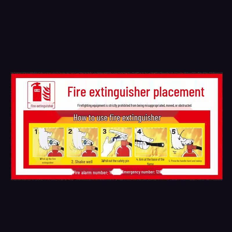 Miaojiayi Fire Extinguisher & Hydrant Instruction Decals