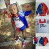 Stunning Halloween Girl Costume Featuring Suicide Squad Harley Quinn Design For Kids
