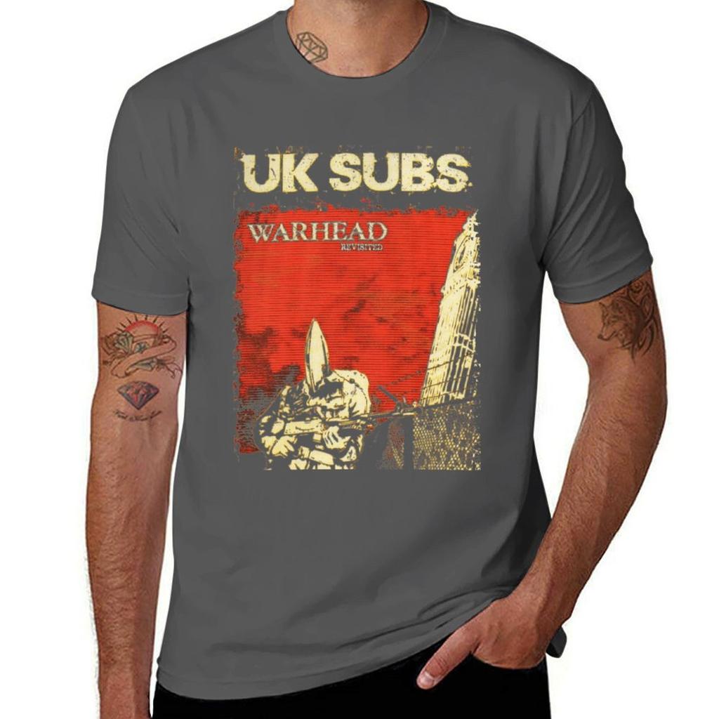 Uk Subs Punk Rock TShirt Classic Print Short Sleeve Shirt