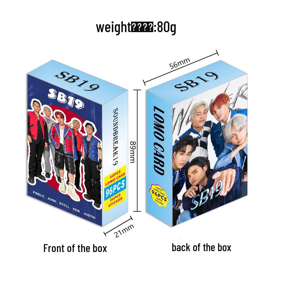SB19 Merchandise: 96 LOMO Cards & Stickers Celebrity Photo Set
