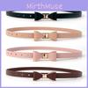 Fashionable Business Casual Waist Belt For Women In Colorful Pu Leather Candy Shades