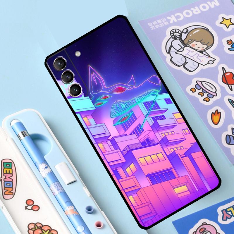 Pastel Japan Kyoto City Case For Samsung Galaxy S23 S22 S20 S21 Ultra S8 S9 S10 Note10 Plus Note20 Ultra S20 FE Cover