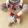 5/10 Pairs Comfortable Casual Autumn Winter Thickened Warm Fleece Socks for Women Octagonal Ethnic Style Mid Calf Wool Socks Cotton Versatile