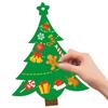 24 Sets Christmas Tree DIY Craft Kit - Create Your Own Holiday Greeting Cards with Stickers, Perfect for Xmas Party Kids Gift
